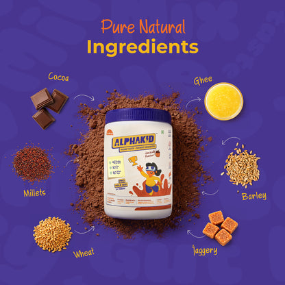 AlphaKid -  Nutraceutical Milk Mix | Chocolate Flavour