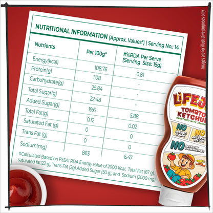 LifeJoy Tomato Ketchup | Sweetened with Jaggery
