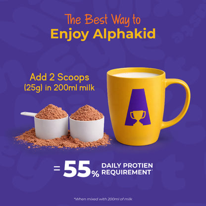 AlphaKid -  Nutraceutical Milk Mix | Chocolate Flavour