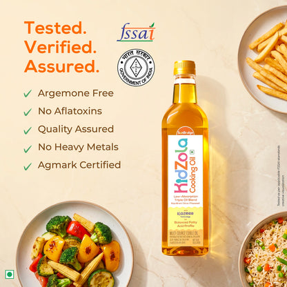 KidZola Cooking Oil | Low Absorption Oil | Triple Oil Blend