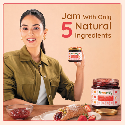 Frooney Strawberry Jam – Made with Real Fruit Pulp & Honey