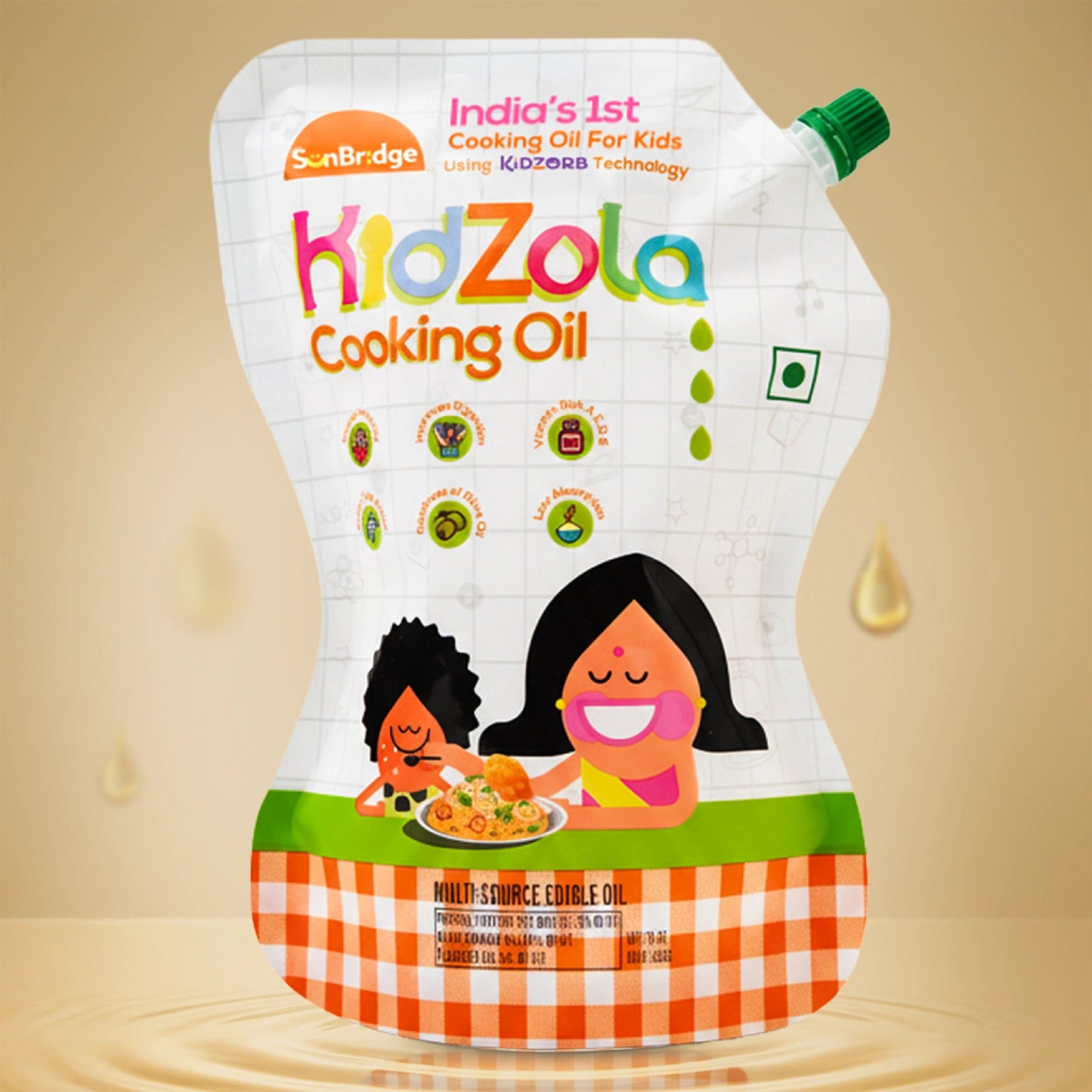 Kidzola Cooking Oil & AlphaKid Pro Milk Mix Combo (Jar)