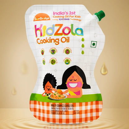Kidzola Cooking Oil & AlphaKid Pro Milk Mix Combo (Jar)