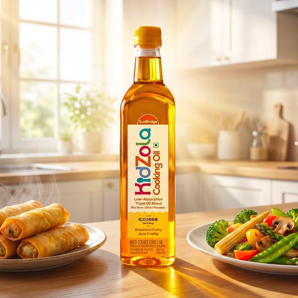 KidZola Cooking Oil | Low Absorption Oil | Triple Oil Blend