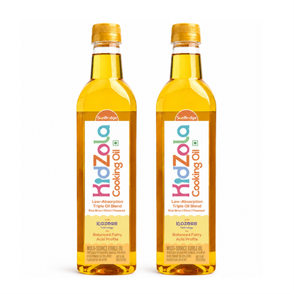 KidZola Cooking Oil | Low Absorption Oil | Triple Oil Blend - Pack of 2