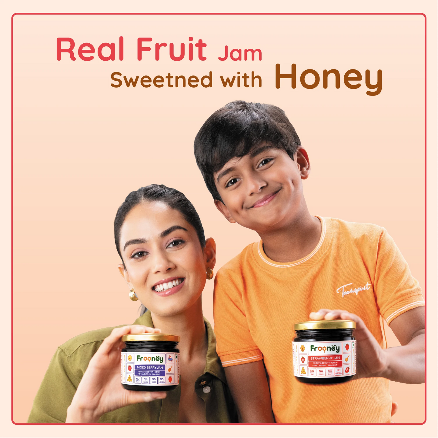 Frooney Strawberry Jam – Made with Real Fruit Pulp & Honey
