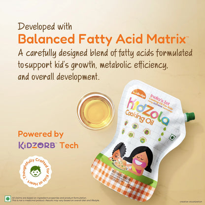 Kidzola Cooking Oil & AlphaKid Pro Milk Mix Combo (Jar)