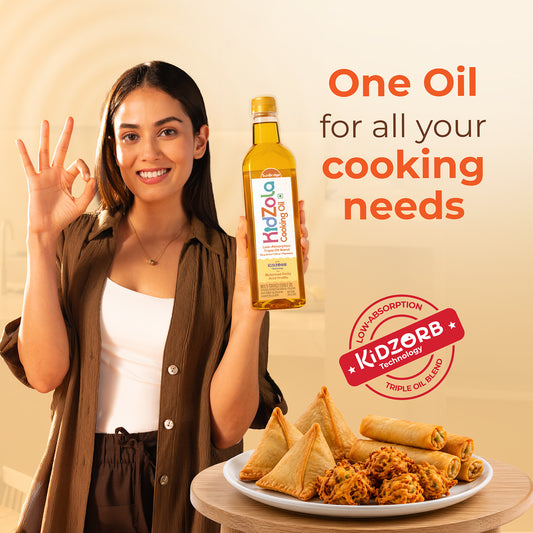 Kidzola Cooking Oil & AlphaKid Pro Milk Mix Combo (Jar)
