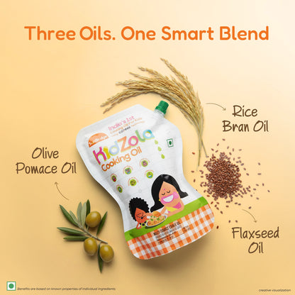 Kidzola Cooking Oil & AlphaKid Pro Milk Mix Combo (Jar)