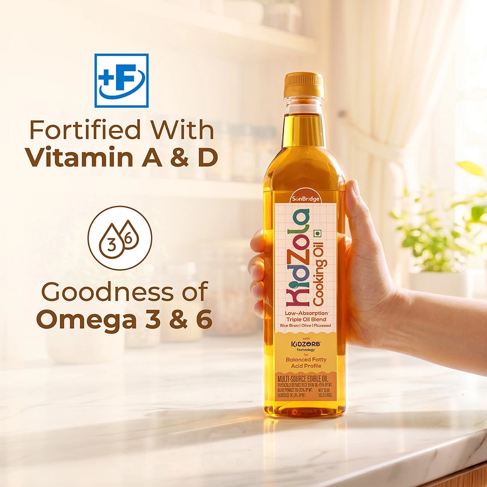 Kidzola Cooking Oil & AlphaKid Pro Milk Mix Combo (Jar)