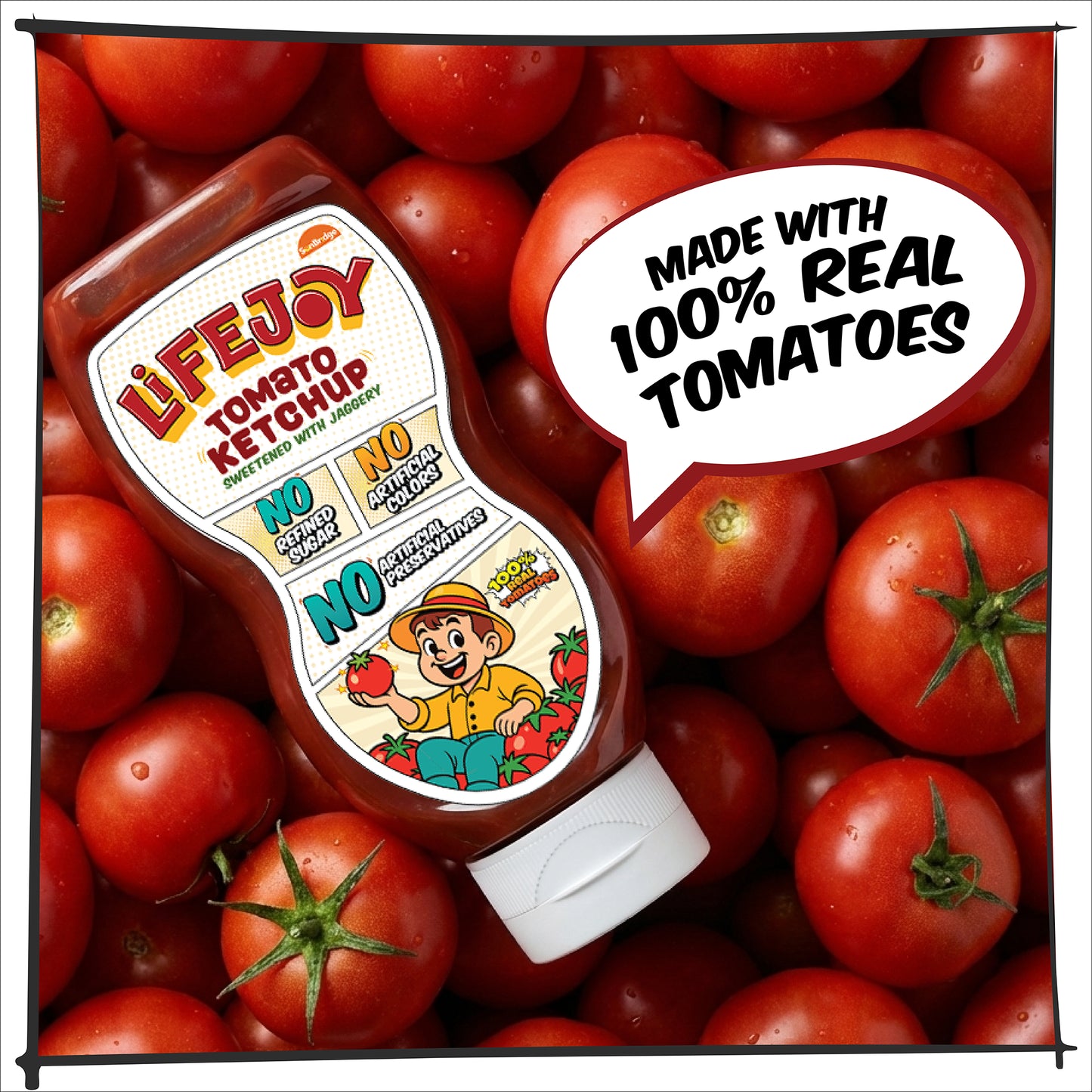 LifeJoy Tomato Ketchup | Sweetened with Jaggery