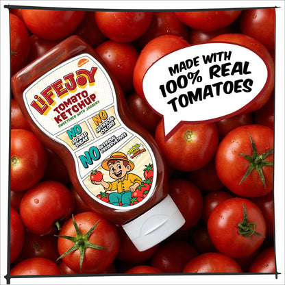 LifeJoy Tomato Ketchup | Sweetened with Jaggery