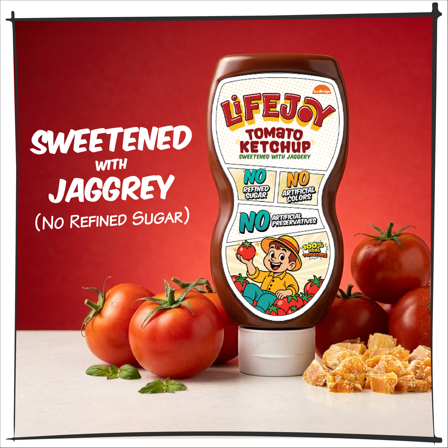 LifeJoy Tomato Ketchup | Sweetened with Jaggery