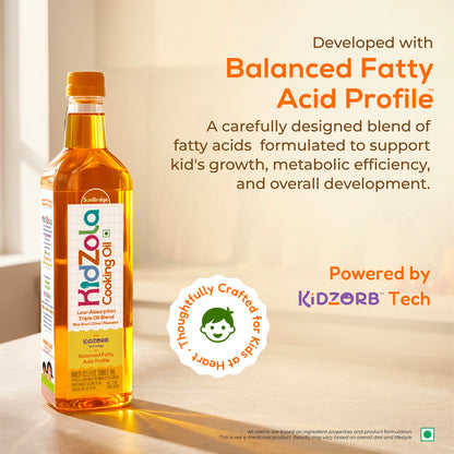 KidZola Cooking Oil | Low Absorption Oil | Triple Oil Blend