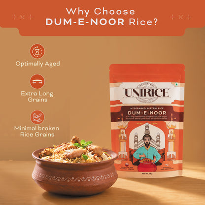 UNIRICE DUM-E-NOOR For Hyderabadi Biryani