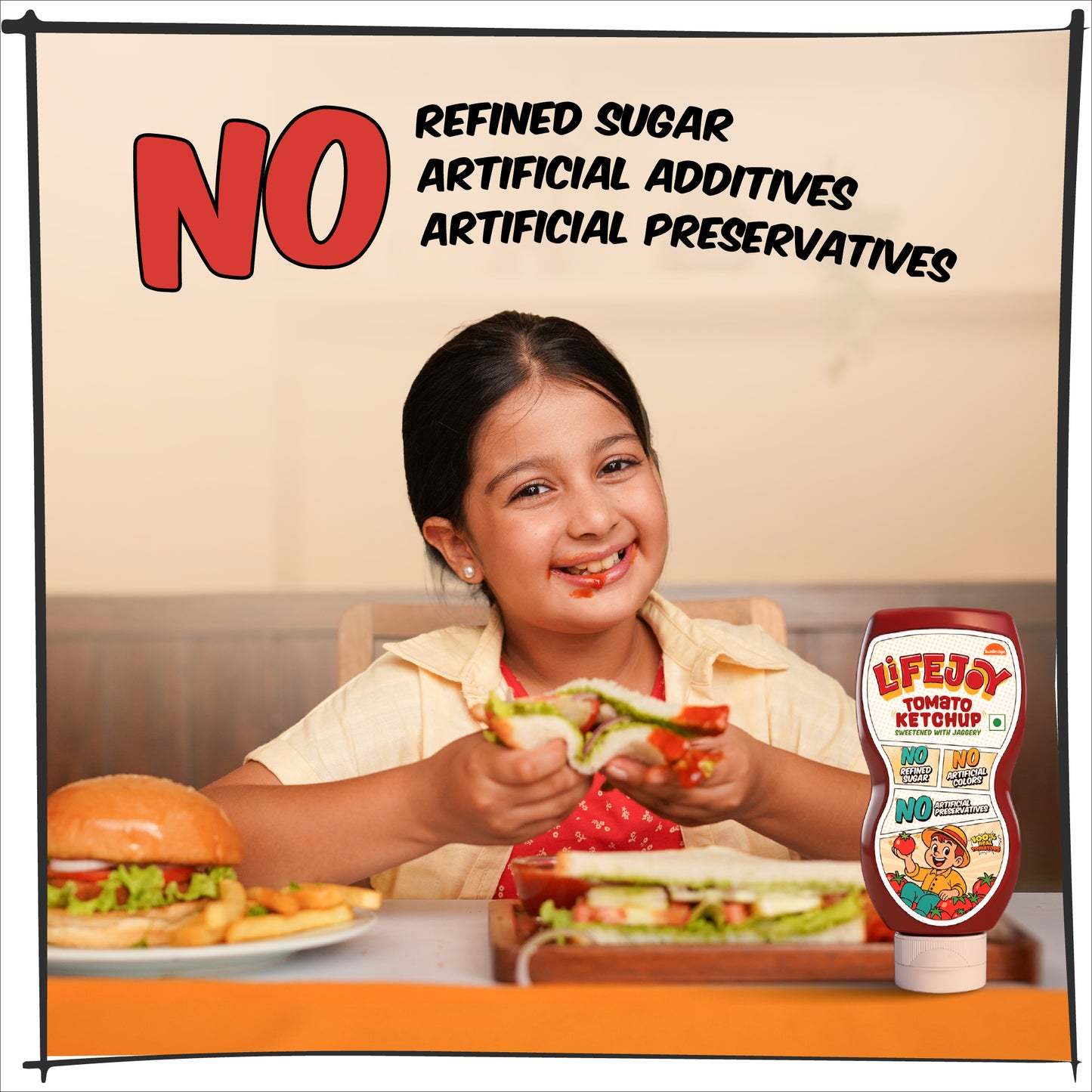 LifeJoy Tomato Ketchup | Sweetened with Jaggery