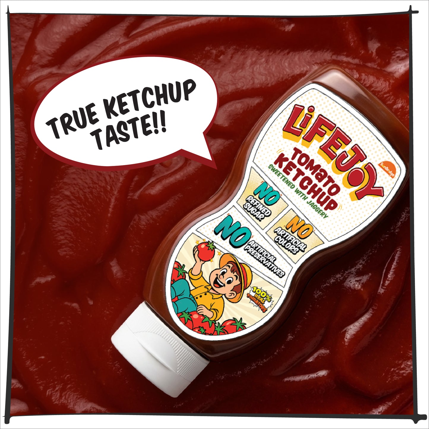 LifeJoy Tomato Ketchup | Sweetened with Jaggery