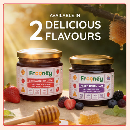 Frooney Strawberry Jam – Made with Real Fruit Pulp & Honey