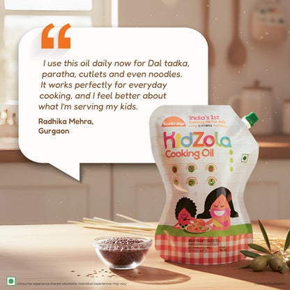 Kidzola Cooking Oil & AlphaKid Pro Milk Mix Combo (Jar)