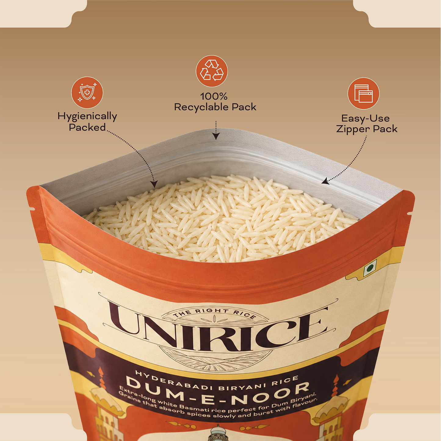 UNIRICE DUM-E-NOOR For Hyderabadi Biryani