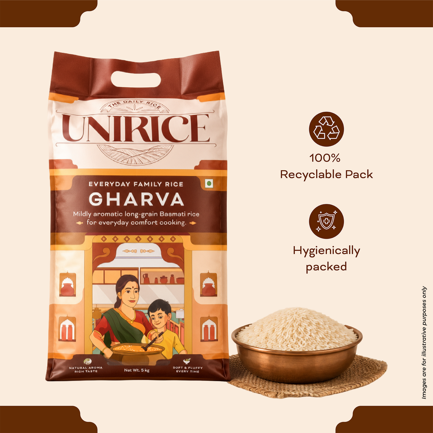UNIRICE GHARVA For Daily Meals