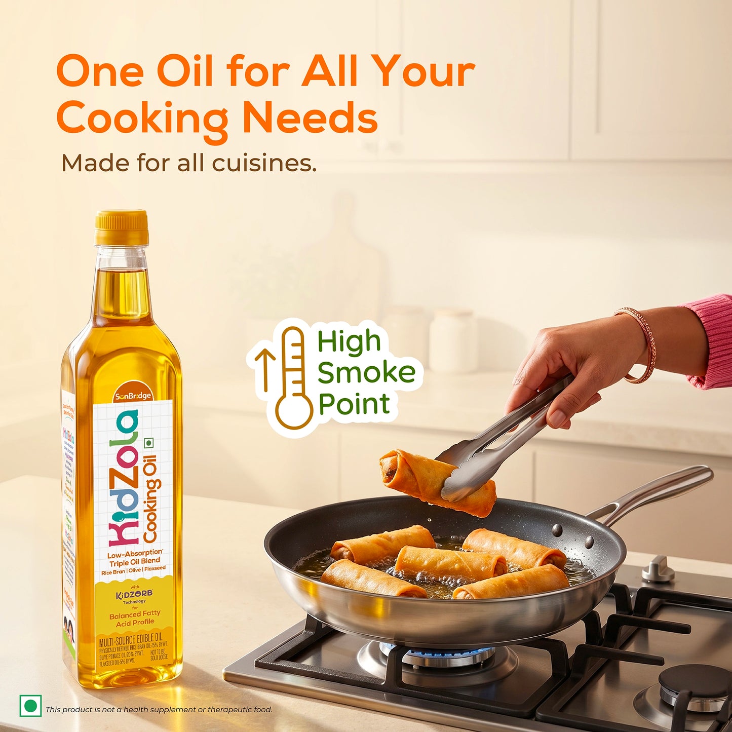 KidZola Cooking Oil | Low Absorption Oil | Triple Oil Blend