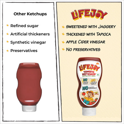 LifeJoy Tomato Ketchup | Sweetened with Jaggery