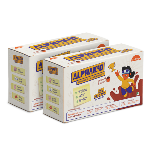 Alphakid Pro Milk Mix | Monocarton | Chocolate Flavor - 2 Set