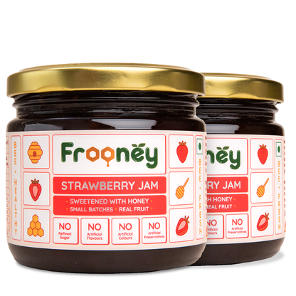 Frooney Strawberry Jam – Made with Real Fruit Pulp & Honey
