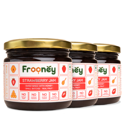 Frooney Strawberry Jam – Made with Real Fruit Pulp & Honey