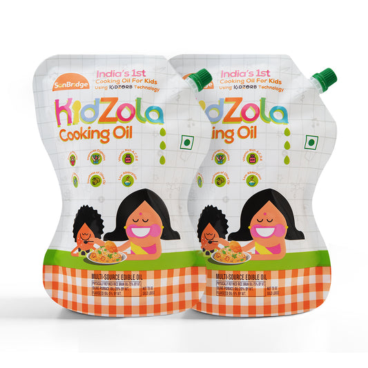 Kidzola Cooking Oil | Low Absorption Oil - Pack of 2