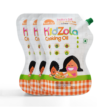 Kidzola Cooking Oil | Low Absorption Oil - Pack of 3