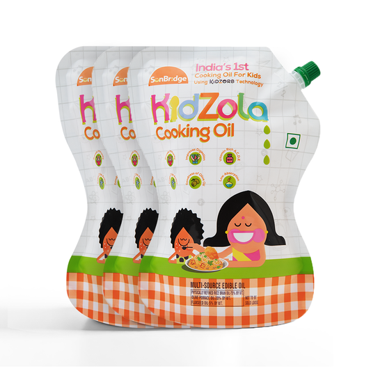 Kidzola Cooking Oil | Low Absorption Oil - Pack of 3