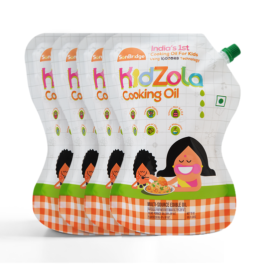Kidzola Cooking Oil | Low Absorption Oil - Pack of 4